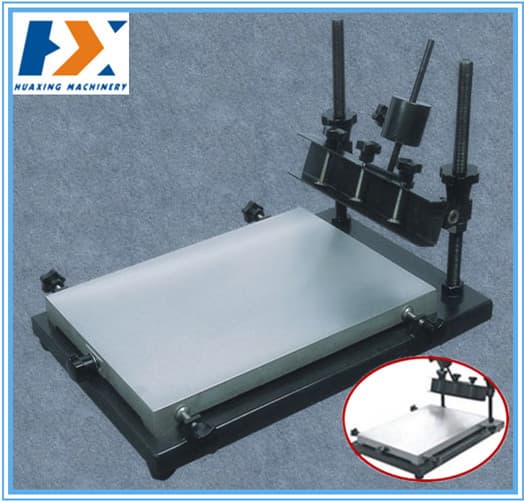 economic high precision manual silk screen printing table